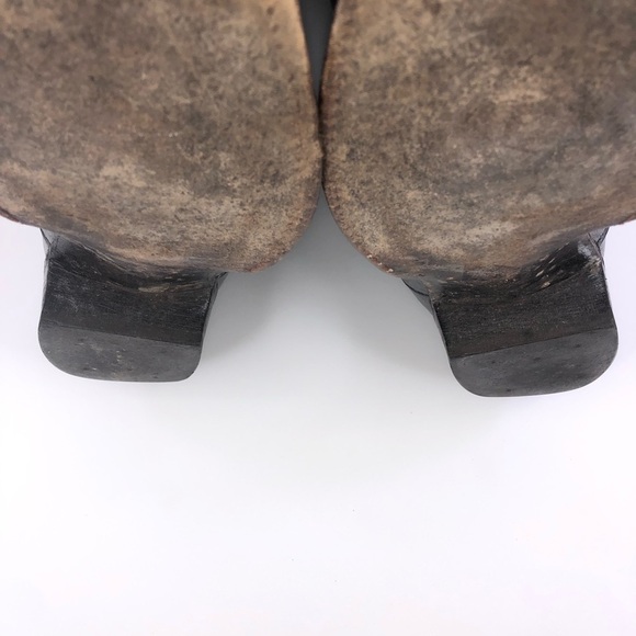 Nocona Gray Leather Cowboy Western Boots Size 10.5EE - Picture 9 of 9